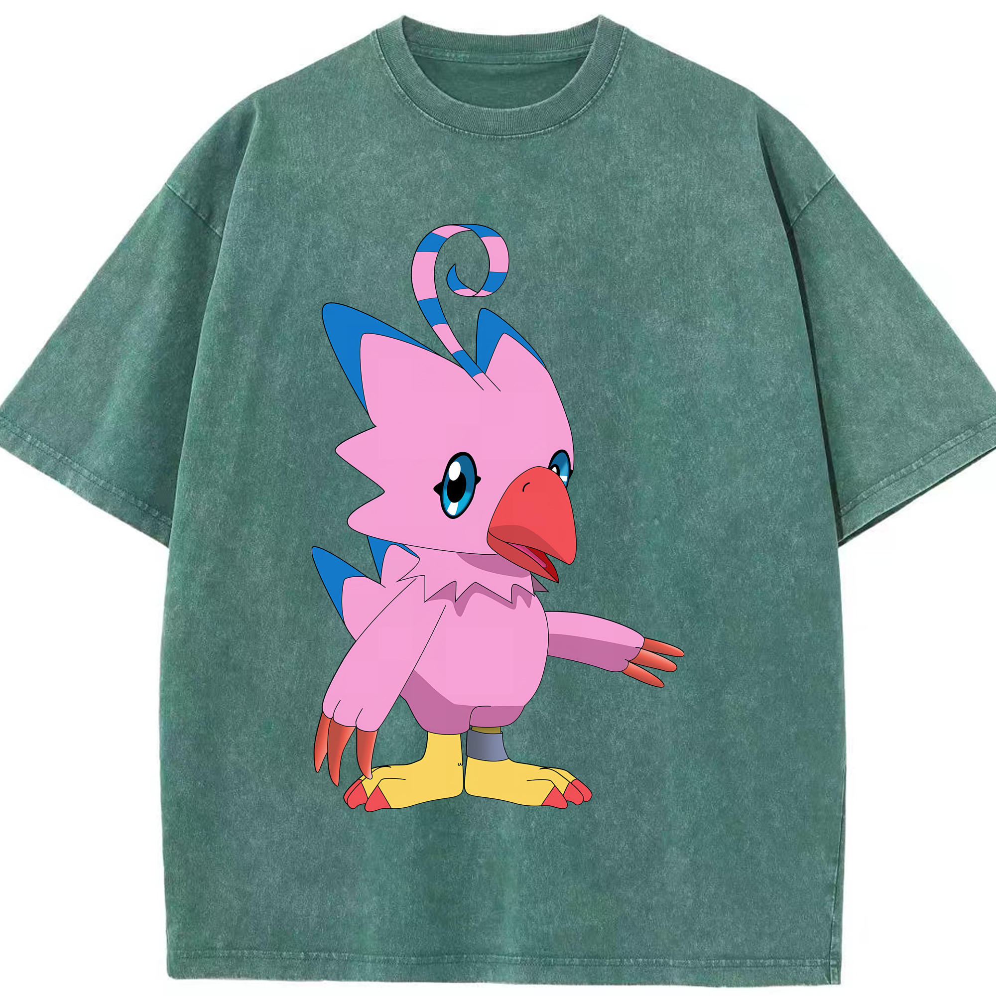 （画像用） Digimon デジタルモンスター/デジモン 綿100% ヴィンテージ風 半袖Tシャツ（フロントプリント）